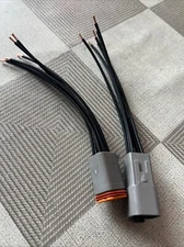 Waterproof 16 AWG Assembled Deutsch 6 Pin Harness connector 6" wire Pigtail
