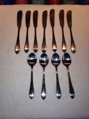 #ad 11 pcs MCM International Stainless Korea LUCERNE flatware: butter knives demi $33.00