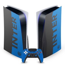 OFFICIAL INTER MILAN FULL LOGO VINYL SKIN DECAL FOR SONY PS5 DISC EDITION BUNDLE