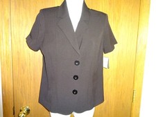 NEW WOMEN'S SAG HARBOR BLACK JACKET / BLAZER SIZE 8P MSP 44