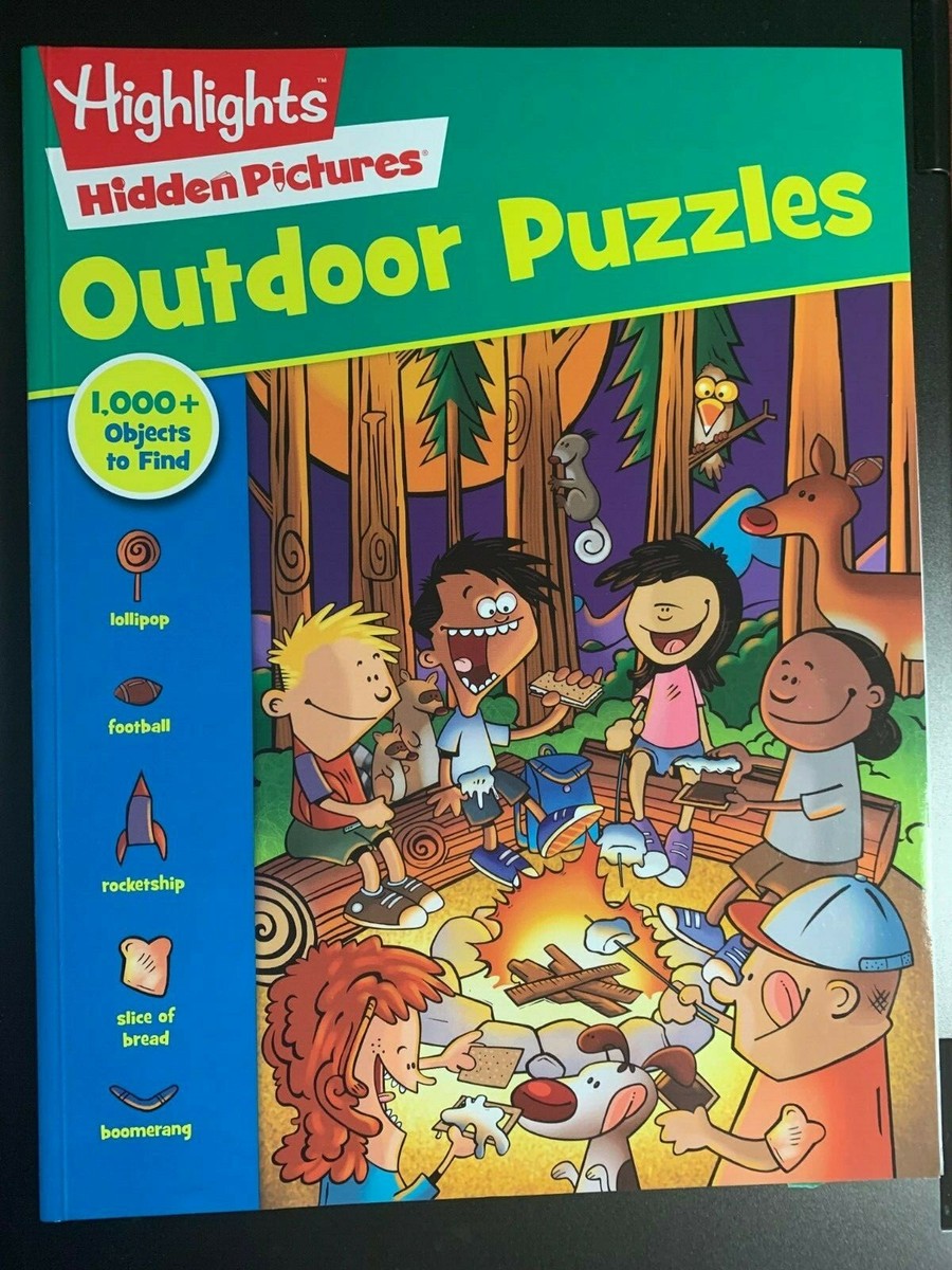 HIGHLIGHTS HIDDEN PICTURES OUTDOOR PUZZLES BOOK BRAND NEW KIDS FUN