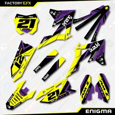 Yellow Purple Enigma Racing Graphics Kit fits  18-24 Suzuki RMZ450 Decal RMZ 450