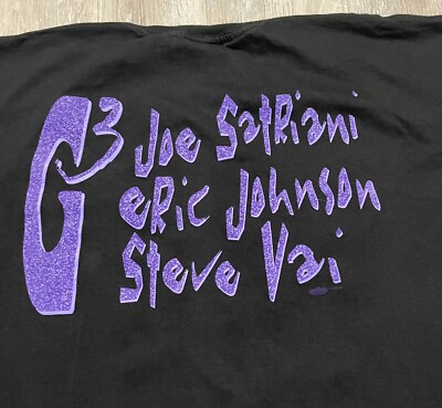 Vintage G3 Joe Satriani Eric Johnson Steve Vai Tour T-shirt XL USA