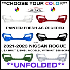 NEW FRONT BUMPER FOR 2021-2023 ROGUE S/SV PAINTED *CHOOSE YOUR COLOR* NI1000335
