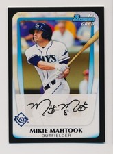 MIKIE MAHTOOK ⚾ 2011 Bowman Draft Prospects #BDPP54 Tampa Bay Rays