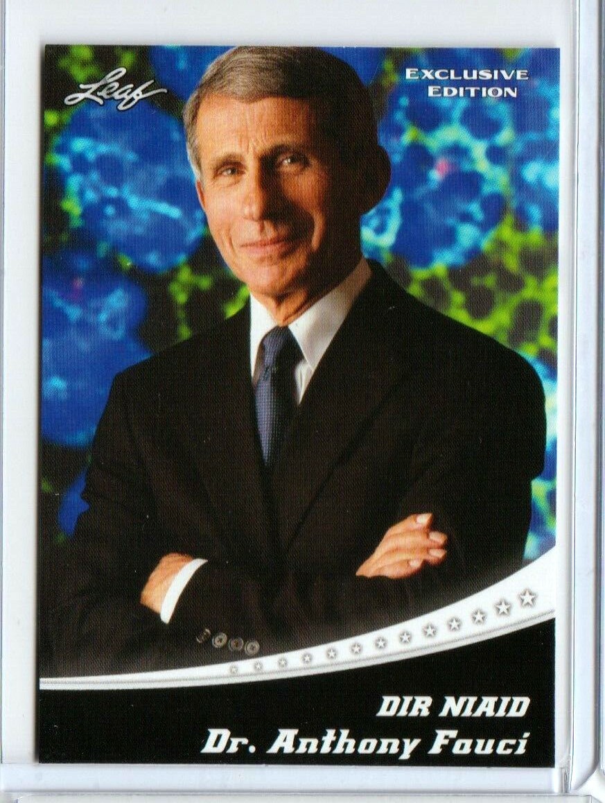 DR. ANTHONY FAUCI "DIR NIAID LEAF 2020 "EXCLUSIVE EDITION" PROMO CARD #EX-03! 