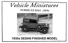 HO Jordan Highway Miniatures style 1930s era SEDAN Built up Model