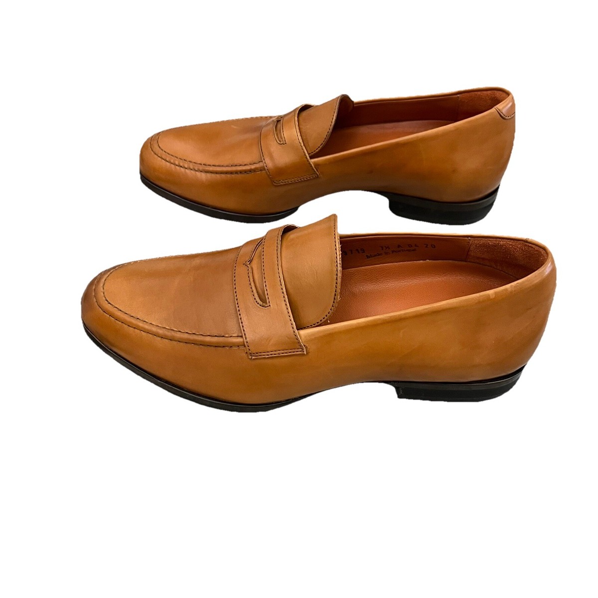 Wolf & Shepherd Mens leather penny loafers size 7.5 made in  display picture 2