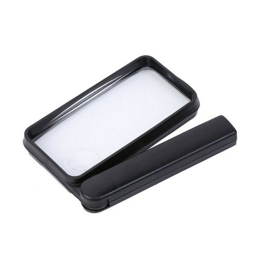 Double Lens Magnifier 2.5X 4X Hand-held Folding Rectangular Magnifying Glass - Picture 8 of 12