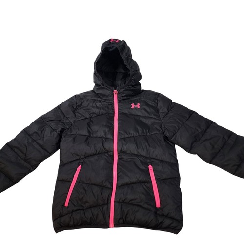 Under Armour Girl Youth Large YLG Cold Gear Puffer Hooded Winter Jacket