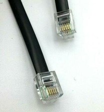 Landline Lot of 40 Telephone Fax Cable Black 6' New Free Shipping