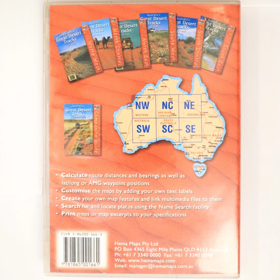 Australia's Great Desert Tracks (PC CD-ROM, 2001) 6 Desert Maps Navigation CD - Image 2 of 4