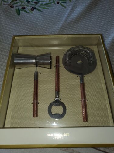 Target Bar Utensil Tool Set  Copper And Silver Tone  3 Pcs Set New In Box - Picture 1 of 3