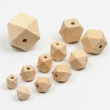 10pcs 10-30mm Wooden Beads for Jewelry Making DIY Spacer Beading