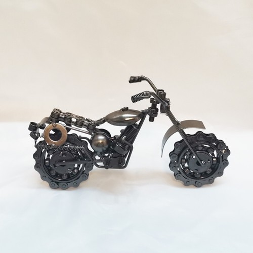 Collectible Motorbike Model Metal Dirt Bike Motorcycle Sculpture Home Bar Decor - Picture 13 of 24