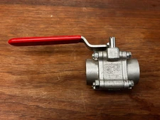 Flowserve Worcester 3/4" 4466YBSE Stainless Steel 1440 CWP Threaded Ball Valve