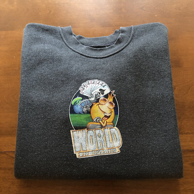 World Industries Crewneck Sweatshirt Vintage 90 s Flameboy Wet Willy Men s M/L