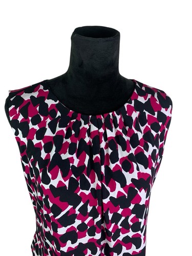 Calvin Klein Gr. Petites L Abstrakt Animal Print U-Ausschnitt Ärmellos Top PL - Bild 2 von 10