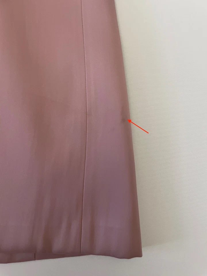 JIL SANDER Skirt Midi Lined Dusty Rose Pink Satin Size IT 38 / US 2 - Image 4 of 4