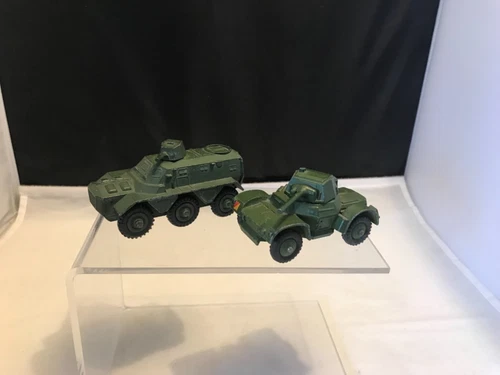 VINTAGE DINKY 670  ARMOURED CAR &  676  ARMOURED PERSONNEL CARRIER   NO BOXES