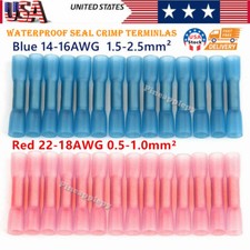 400/200X Waterproof Seal Heat Shrink Crimp Butt Wire Connectors Splice Terminals