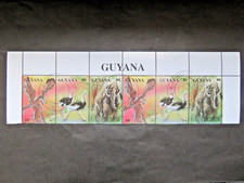 Guyana 1993 Mi-Nr. GY 4146 - 4148 neue und ausgestorbene Fauna Zusammendruck