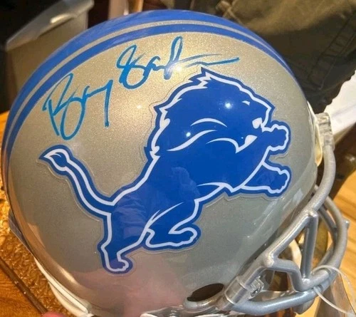 BARRY SANDERS Signed Autographed Detroit Lions Full Size AUTHENTIC Helmet