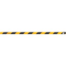 Global Industrial 90-Degree Flat Shelf Bumper Guard Type E Black/Yellow 39-3/8"L