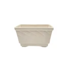 Vintage McCoy Rectangular Pottery Planter MCM 3 7/8" Tall 6.5" Long