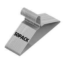Metal Wire Hangers 50 Pack, Ultra Thin Space Saving Clothes Hanger, Standard ...