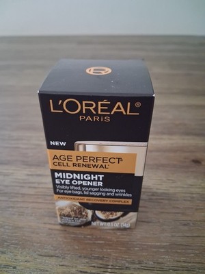 L'Oreal Paris Age Perfect Cell Renewal Midnight Eye Opener Cream 0.5oz NIB REAL!