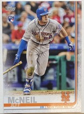 2019 Topps Jeff McNeil RC 582 Montgomery Rookie #281 Mets