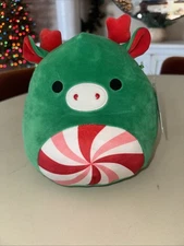 Squishmallows Christmas 12" Zumir The Moose With Peppermint Swirl Plush Toy 