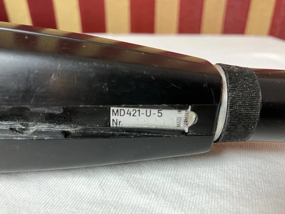 Sennheiser MD421-U-5 Vintage Cardioid Dynamic Microphone Made in Germany Working - Image 2 of 4