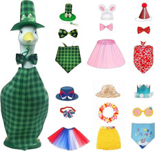 Holiday Porch Goose Outfits 6 Set Porch Goose Clothes for St.Patrick  S Day Easte