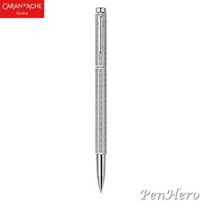 Penna a sfera Caran d'Ache Ecridor Chevron rivestita in palladio 838.286