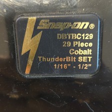 Snap-on Dbtbc129 29 Piece Cobalt Drill Bit Set 116-12 In Metallic Gold