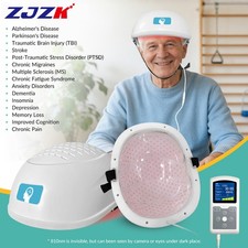 Pro 810nm Parkinsons Treatment PBM NIR Light Therapy Brain Neurofeedback Helmet