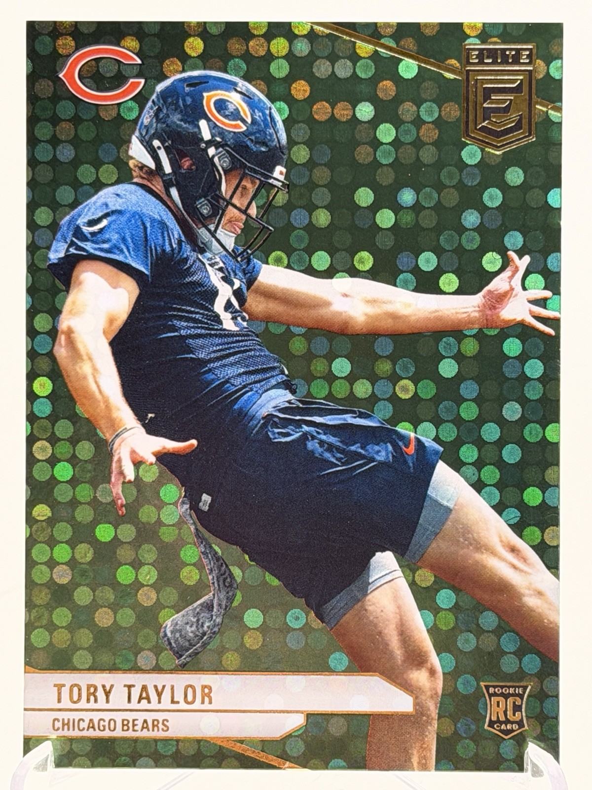 Tory Taylor 2024 Donruss Elite Football Green Disco RC #101