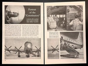 Lockheed R6V Constitution 1948 pictorial US Navy flying transport BuNo 85164