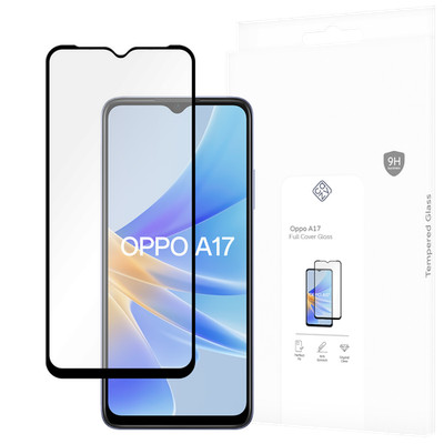 Panzerfolie Schutzglas OPPO OPPO A17 Displayschutz - Cazy - Schwarz