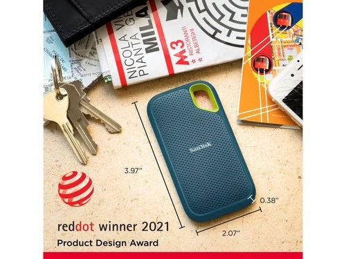 SSD portátil SanDisk Extreme de 1 TB - Hasta 1050 MB/s - USB-C, USB 3.2 Gen 2 - Externo - Foto 3 de 7