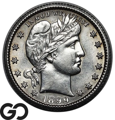 1899-O Barber Quarter, Tough This Nice, Choice BU++ Better Date, Bids- 825