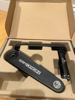 Cybrei SRM Origin Road Crank Arms Pair 172.5mm Black Aluminum Single