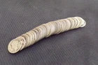 1917-45 MERCURY DIME ROLL 50 U.S. COINS 90% SILVER 10¢ UNITED STATES OF AMERICA