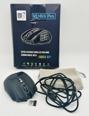 UtechSmart Venus Pro RGB Wireless MMO Gaming Mouse - 16000 DPI cd driver missing