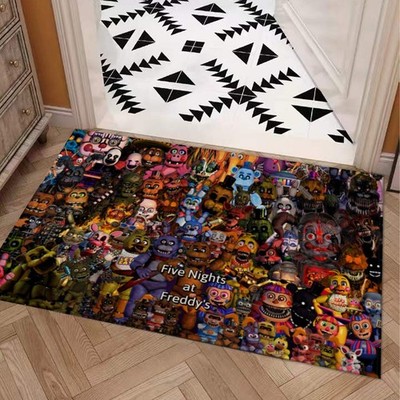 Five Nights At Freddy's Print Door Mat Kitchen / Bathroom With Non-slip Backing