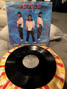 Eazy-E Radio / Eazy-Duz-It / Ruthless Villain Vinyl 12" Rap Ruthless Records