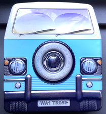 Rare VW Camper Van PEACE & LOVE Empty Biscuit Tin, from 2014 / 2015