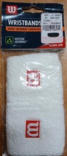 Wilson Wristband Classic White. Cotton Blend. Pack of 2 NWT